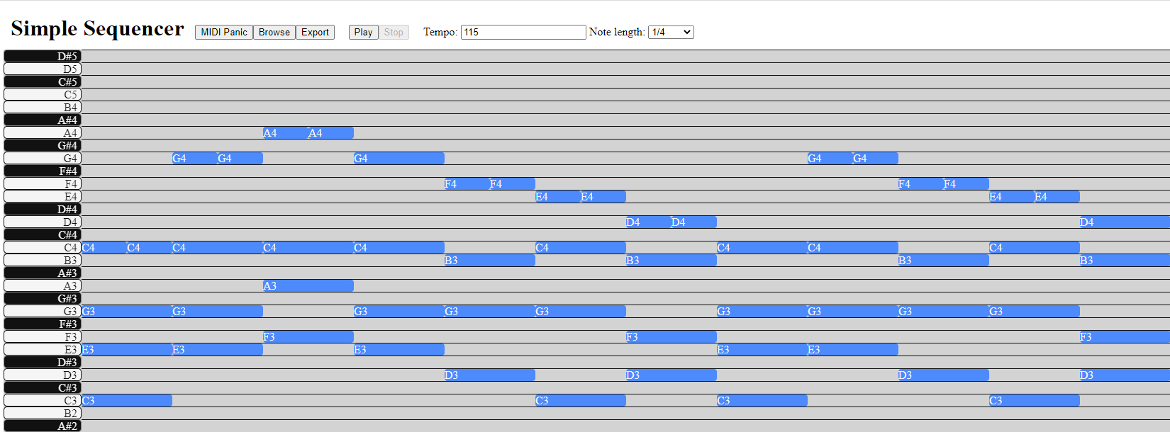 Simple Sequencer